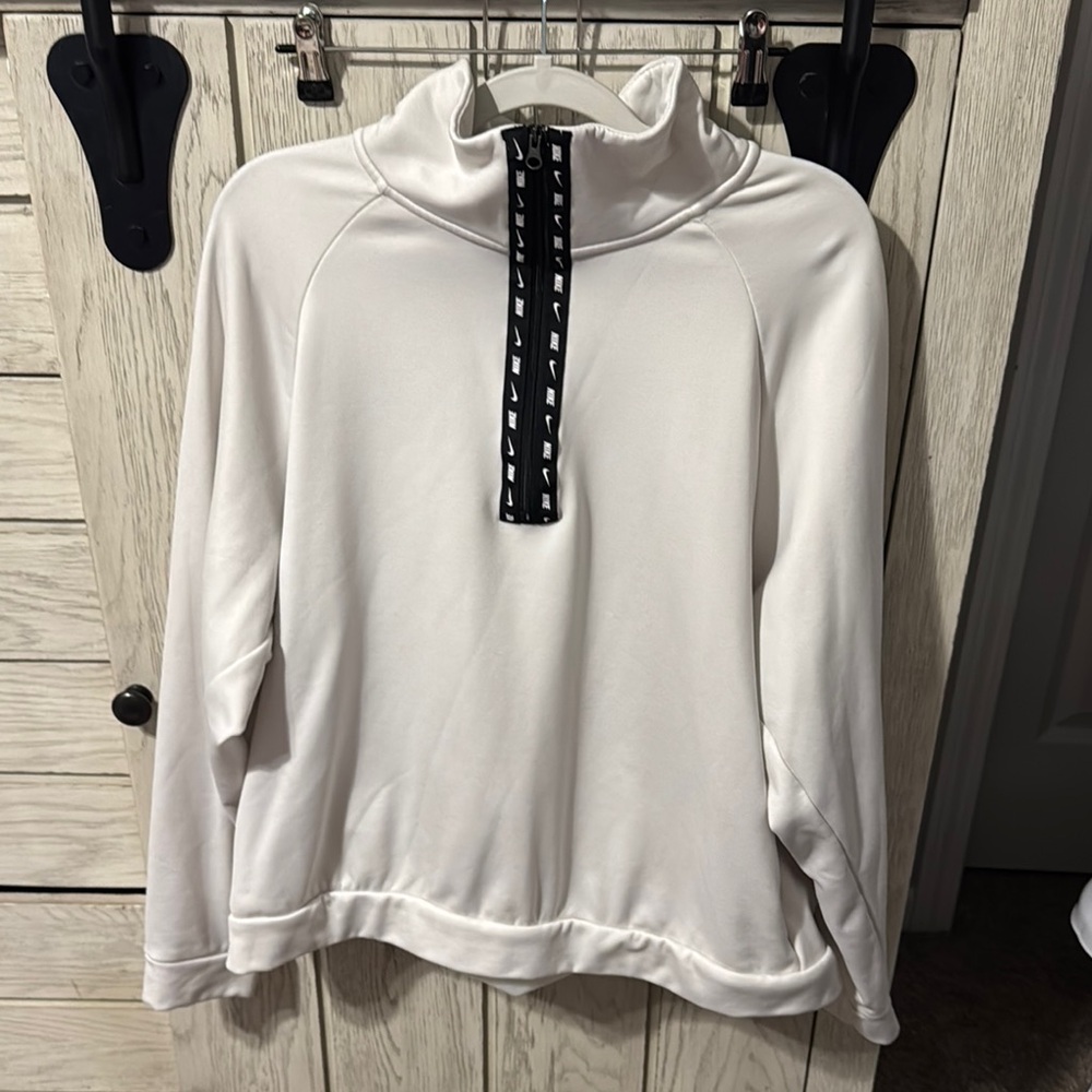 Nike White Quarter-Zip